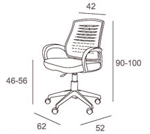 Medidas Silla Oficina Bambola