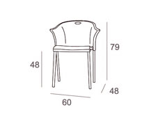 Medidas Silla Polipropileno Rebeca