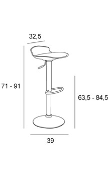 Medidas Taburete Baretta
