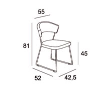 Medidas Silla Tapizada Curva