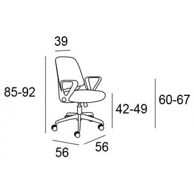 Silla Oficina Alien Estructura Blanco