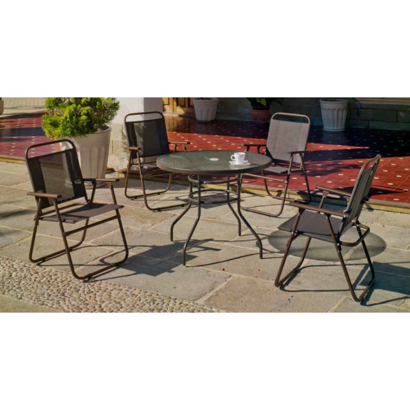 Mesa Macao 90 Bronce