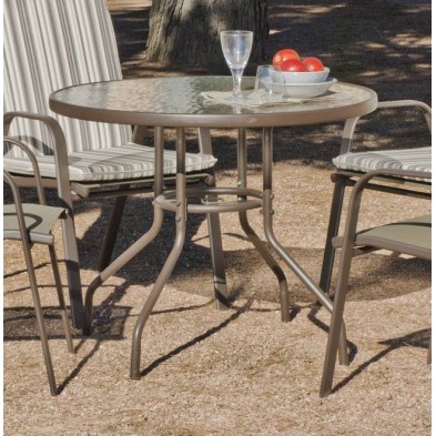 Mesa Macao 90 Bronce