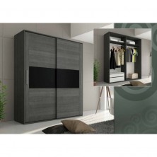 Armario Rambla Ceniza Negro 