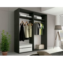 Armario Rambla Ceniza Negro 