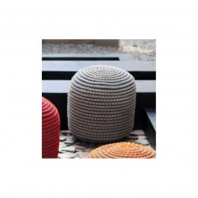 Puff Rococco Gris 40x40