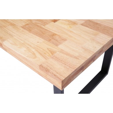 Mesa Comedor Natural Roble Salvaje/Negro
