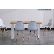 Mesa Comedor Natural Roble Salvaje/Blanco 140 x 80