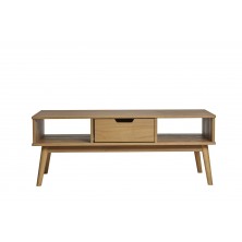 Mesa Centro Cusco 1 Cajón Madera Maciza Pino