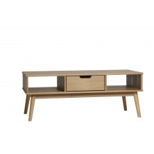 Mesa Centro Cusco 1 Cajón Madera Maciza Pino