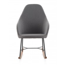 Sillón Mecedora Tapizado Gris