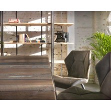 Estantería Industrial 190x43x190 Madera de Abeto y Metal