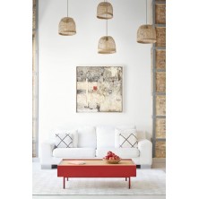 Mesa Centro Arista Burdeos