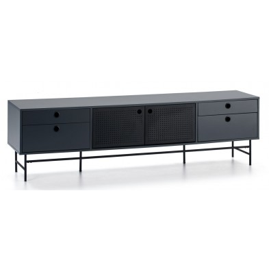 Mueble TV Punto Negro/Azul