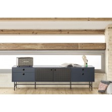 Mueble TV Punto Negro/Azul