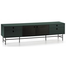 Mueble TV Punto Negro/Verde