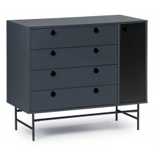 Cómoda Punto Negro/Azul