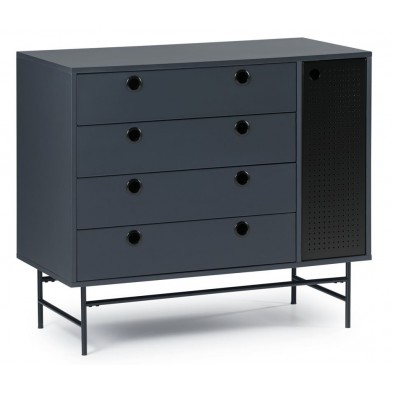 Cómoda Punto Negro/Azul