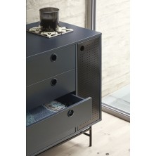 Cómoda Punto Negro/Azul