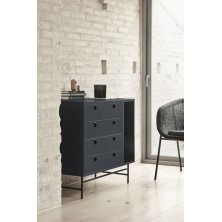 Cómoda Punto Negro/Azul