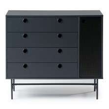 Cómoda Punto Negro/Azul