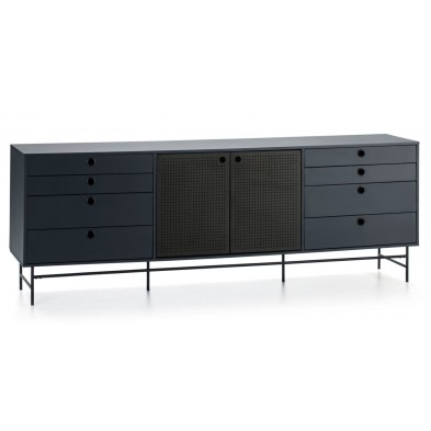 Aparador Punto Negro/Azul 212 Cm