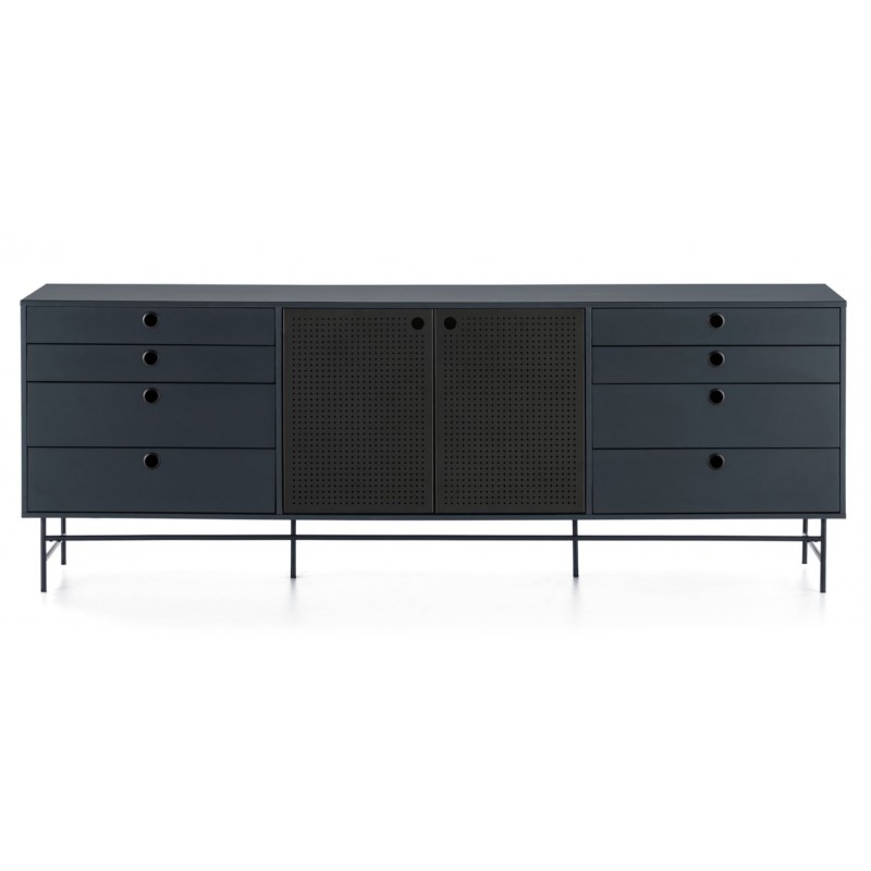 Aparador Punto Negro/Azul 212 Cm