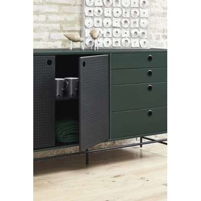 Aparador Punto Negro/Verde 212 Cm Aparador Punto Negro/Verde 212 Cm