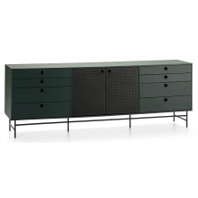 Aparador Punto Negro/Verde 212 Cm