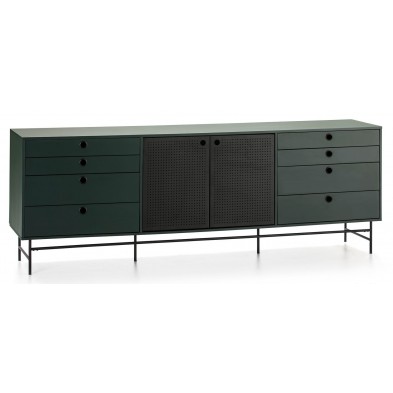 Aparador Punto Negro/Verde 212 Cm Aparador Punto Negro/Verde 212 Cm