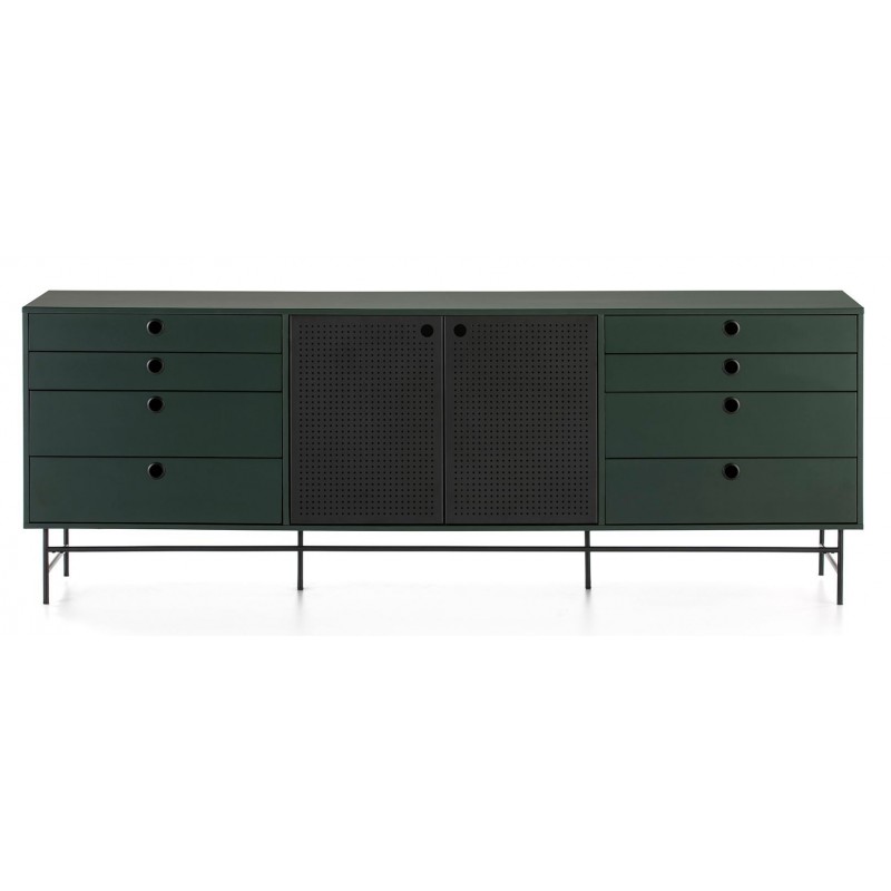 Aparador Punto Negro/Verde 212 Cm