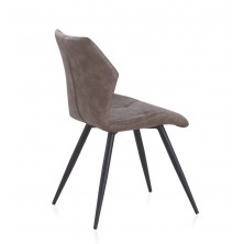 Silla Idustrial Tapizada Gris