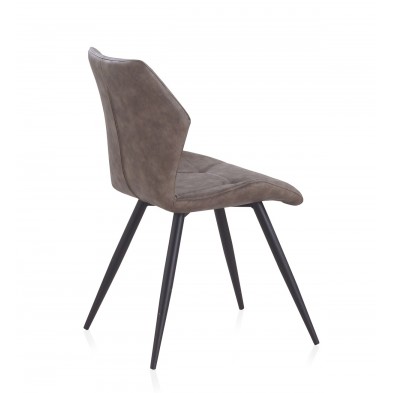 Silla Idustrial Tapizada Gris