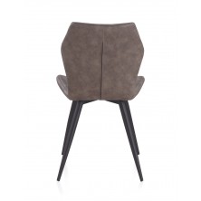 Silla Idustrial Tapizada Gris