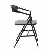 Sillón Metálico Industrial Negro 