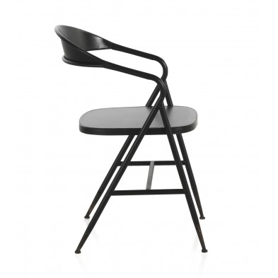 Sillón Metálico Industrial Negro 