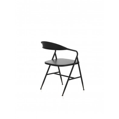 Sillón Metálico Industrial Negro 