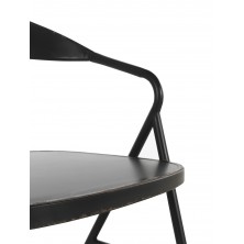 Sillón Metálico Industrial Negro 