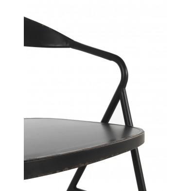 Sillón Metálico Industrial Negro 