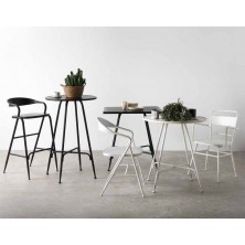 Sillón Metálico Industrial Negro 