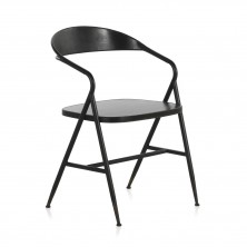 Sillón Metálico Industrial Negro 