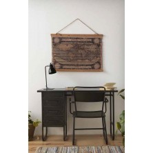 Sillón Industrial con Brazos Metal Negro