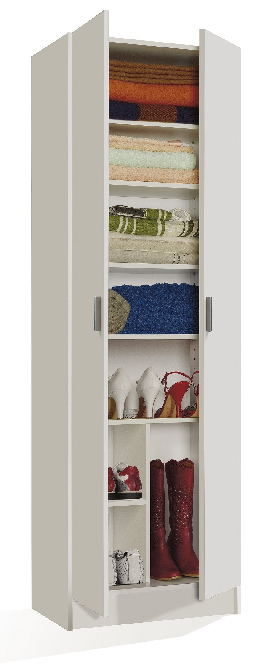 Armario Zapatero 180 2 Puertas Blanco Mate | Mueblesparamicasa