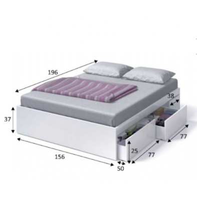 Cama 4 cajones Kendra