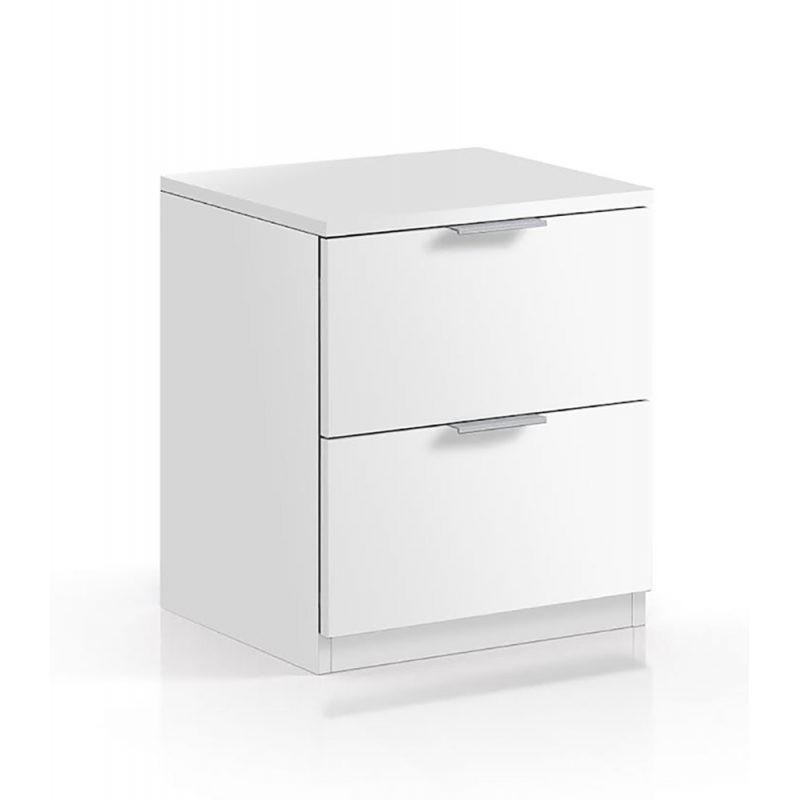 Mesita 2 Cajones Low Cost Blanco