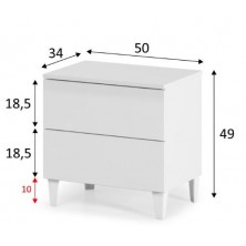 Mesita de noche Loft