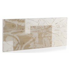 Cabezal Hojas 145 cm Madera de Abeto