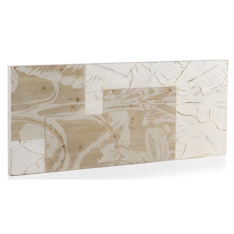 Cabezal Hojas 145 cm Madera de Abeto