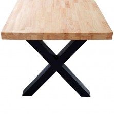 Mesa Comedor Fija X-LOFT Roble /Negro 160X90