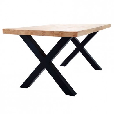 Mesa Comedor Fija X-LOFT Roble /Negro 160X90